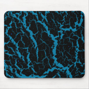Cracked Space Lava - Sky Blue Mouse Mat
