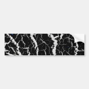 Cracked Space Lava - White Bumper Sticker