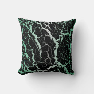 Cracked Space Lava - White/Mint Cushion
