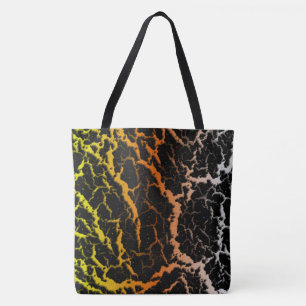 Cracked Space Lava - Yellow/Orange/White Tote Bag