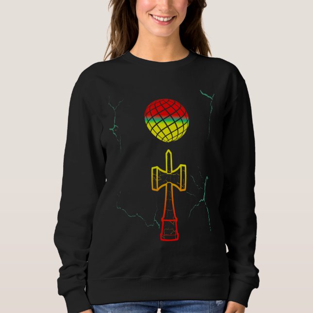 Cracked Sphere Kendama Skill Toy Sweatshirt (Front)