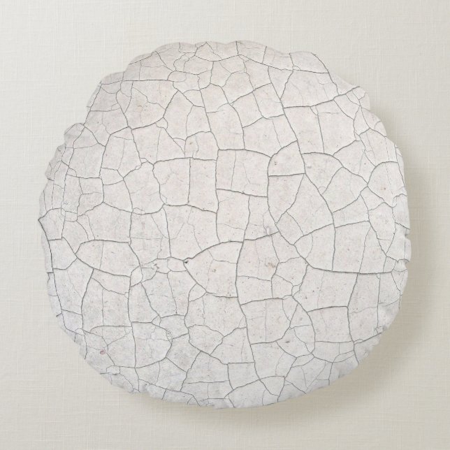 Cracked Surface Round Cushion (Front)