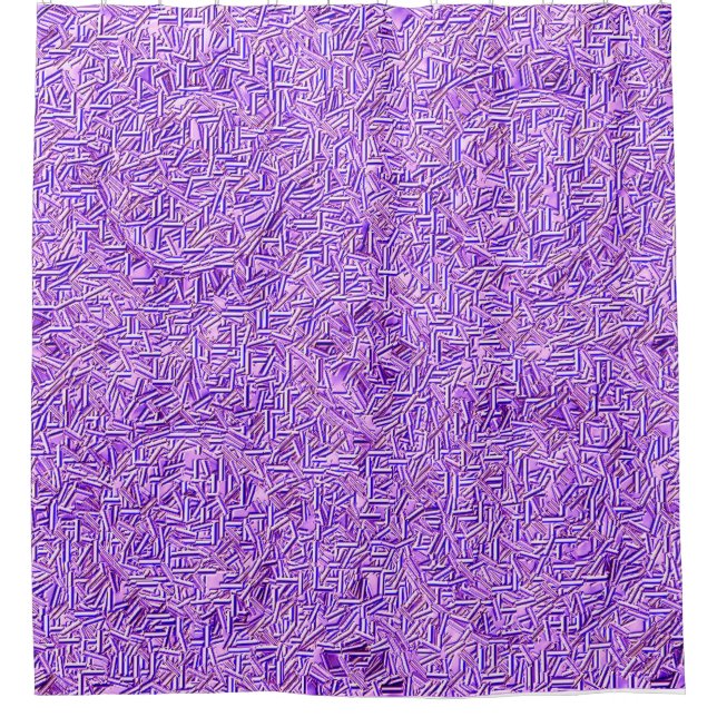 Cracked Violet Shower Curtain (Front)