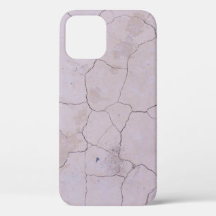 CRACKED WHITE CONCRETE FLOOR iPhone 12 CASE