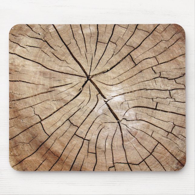 Cracked Wood Grain Mousepad (Front)
