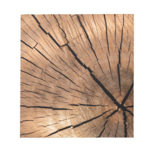 Cracked Wood Log Notepad