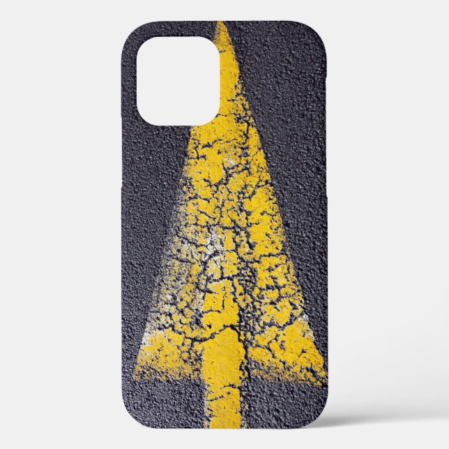 Cracked yellow arrow on a road Case-Mate iPhone ca Case (Back)
