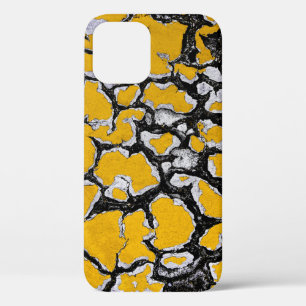 Cracked Yellow Road Paint iPhone 12 Case