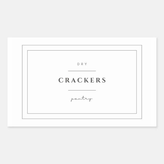 Crackers Food Label Stickers (Front)