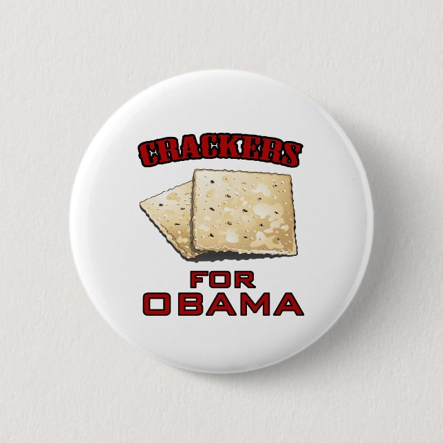 Crackers for Obama - Customised 6 Cm Round Badge (Front)