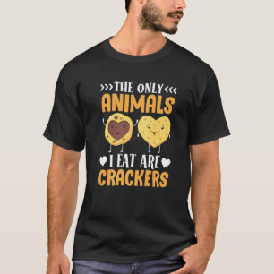 crackers For Plant Powered vegan vegetarian people T-Shirt