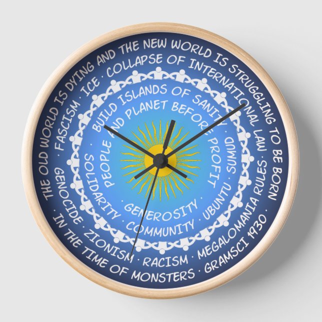 Cracks in the World - Collapse or Possibility? -  Clock (Front)