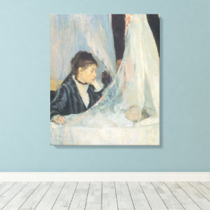 Cradle by Berthe Morisot, Vintage Impressionism Canvas Print