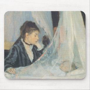 Cradle by Berthe Morisot, Vintage Impressionism Mouse Mat