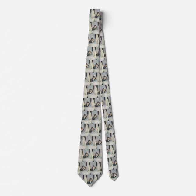 Cradle by Berthe Morisot, Vintage Impressionism Tie (Front)