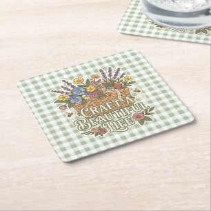 Craft A Beautiful Life Square Paper Coaster