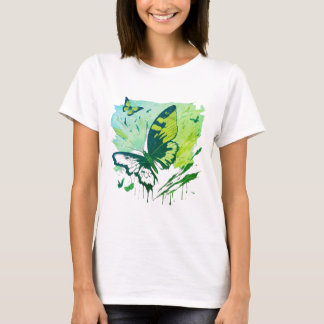 Craft an artistic and abstract t-shirt design with