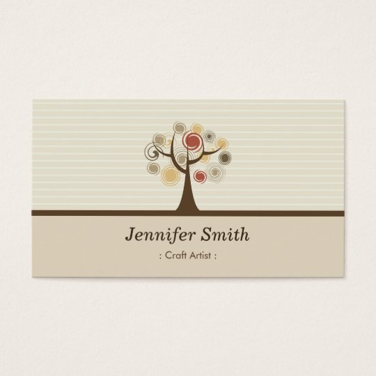 Craft Artist - Elegant Natural Theme Business Card