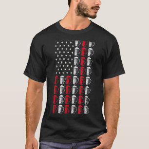 Craft Beer American Flag Patriotic 4th Of July Boo T-Shirt