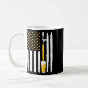 Craft Beer American Flag Usa 4th July Brewery Coffee Mug
