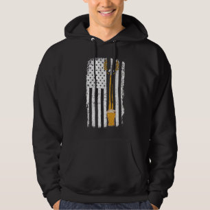 Craft Beer American Flag USA 4th July Brewery Hoodie