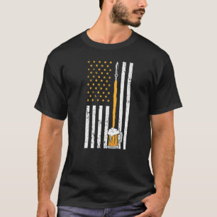 Craft Beer American Flag USA Beer Day Brewery Alco T-Shirt