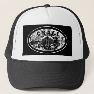 Craft Beer - Black & White Trucker Hat
