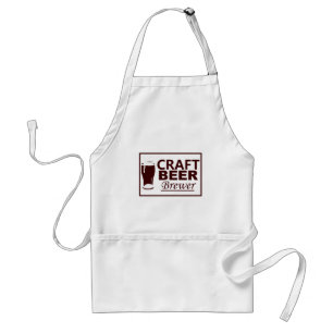 Craft Beer Brewer -Burgundy Standard Apron
