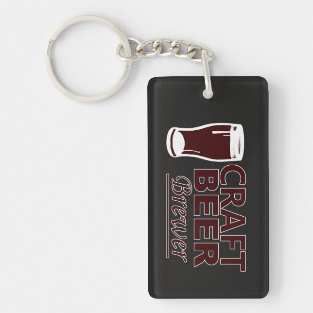 Craft Beer Brewer Key Ring (Front)