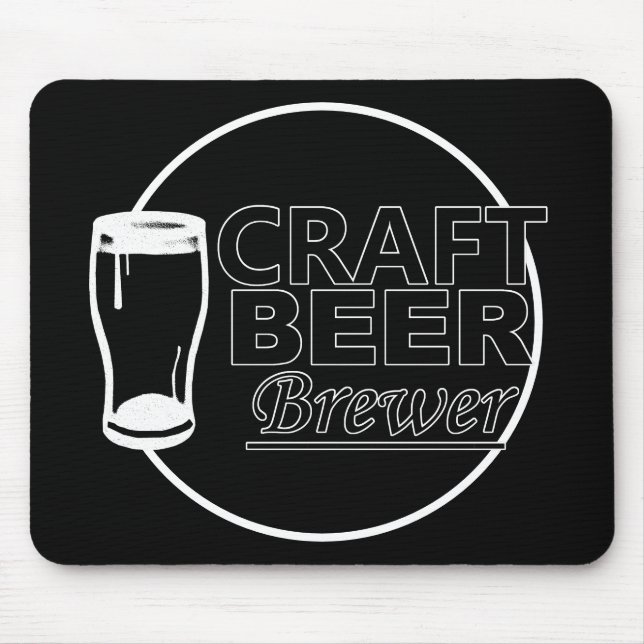 Craft Beer Brewer  Mouse Mat (Front)
