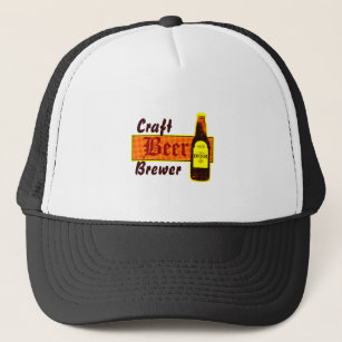 Craft Beer Brewer,Orange & Yellow Trucker Hat