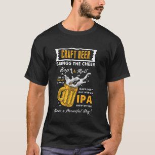 Craft Beer Brings The Cheer - Funny Home Brewing T-Shirt