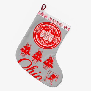 Craft Beer Christmas Ohio  - Beer Cans R G W Large Christmas Stocking