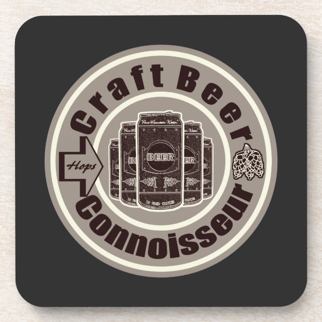 Craft Beer Connoisseur Coaster (Front)