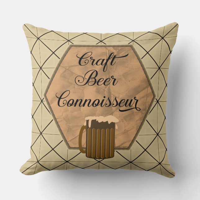 Craft Beer Connoisseur Cushion (Front)