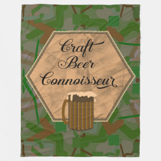 Craft Beer Connoisseur Fleece Blanket