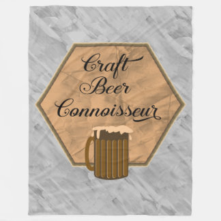 Craft Beer Connoisseur Fleece Blanket
