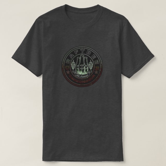 Craft Beer Connoisseur Hops T-Shirt (Design Front)