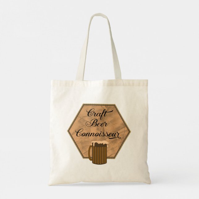 Craft Beer Connoisseur Tote Bag (Back)