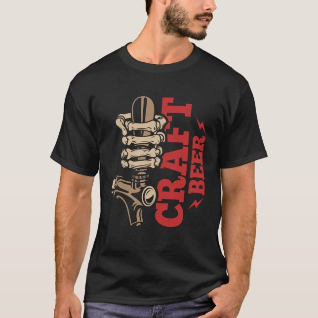 Craft Beer Crafts Brew Brewing Brewer Beer Drinker T-Shirt (Front)