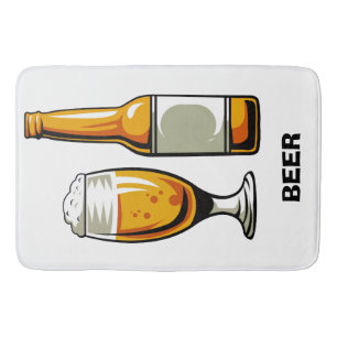 Craft Beer Design Bath Mat