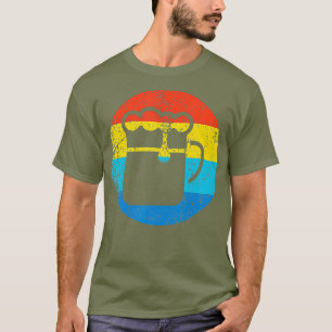 Craft Beer Drinker Beer Glass Retro 1970s Style T-Shirt