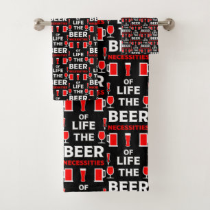 Craft Beer Drinkers Bath Towel Set