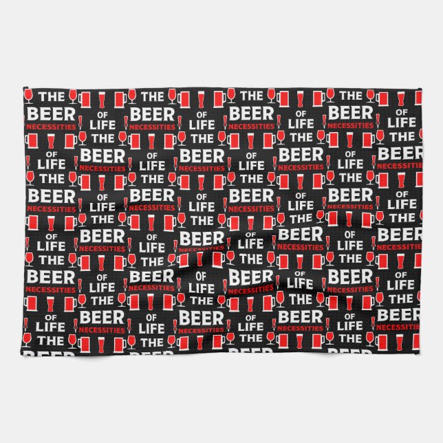 Craft Beer Drinkers Tea Towel (Horizontal)