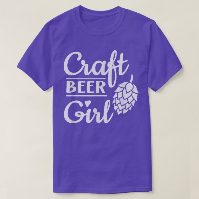 Craft Beer Girl Hops  T-Shirt (Design Front)