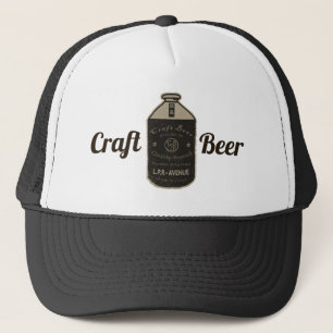 Craft Beer -Growler Jug Sepia-tone Trucker Hat