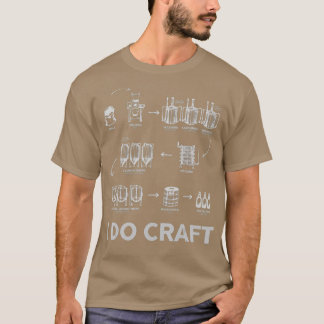 Craft Beer Home Brewing Schematic Brew Gifts For T-Shirt