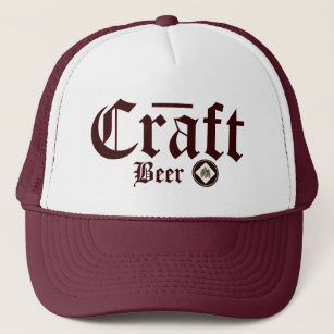 Craft Beer Hops Burgundy Trucker Hat