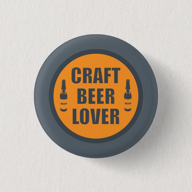 Craft Beer Lover 2 3 Cm Round Badge (Front)