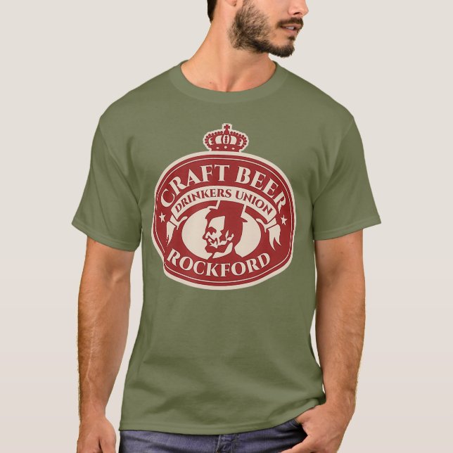 Craft Beer Lover - Rockford Illinois T-Shirt (Front)